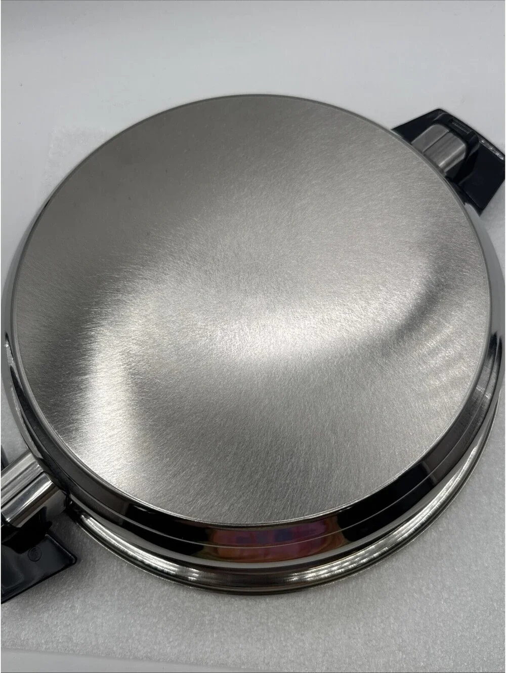 Vintage Kitchen Craft Stainless Steel West Bend Pan Skillet Unused 10.75” X 2.5”